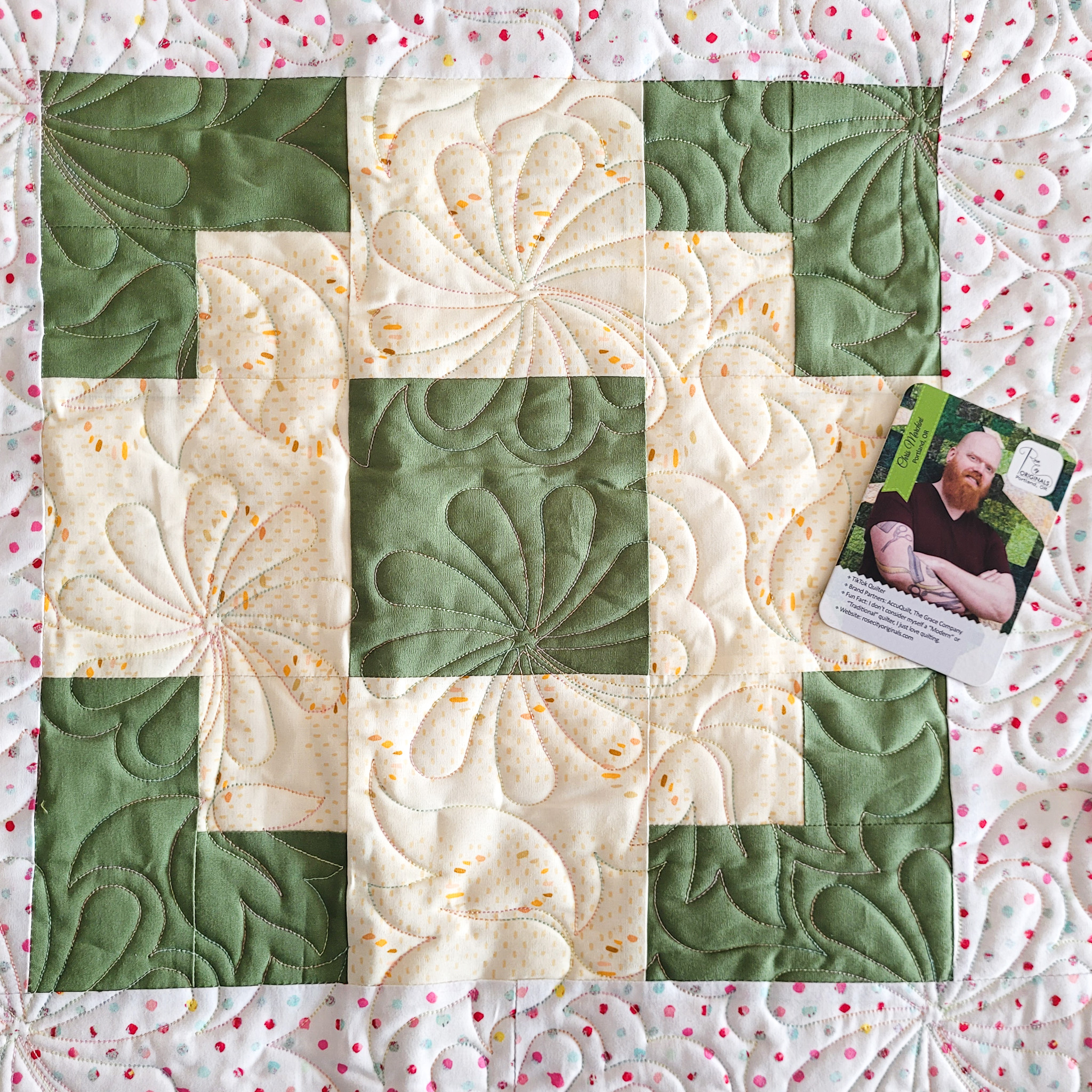 Chris Marchini Quilt Trading Cards Quilt Block
